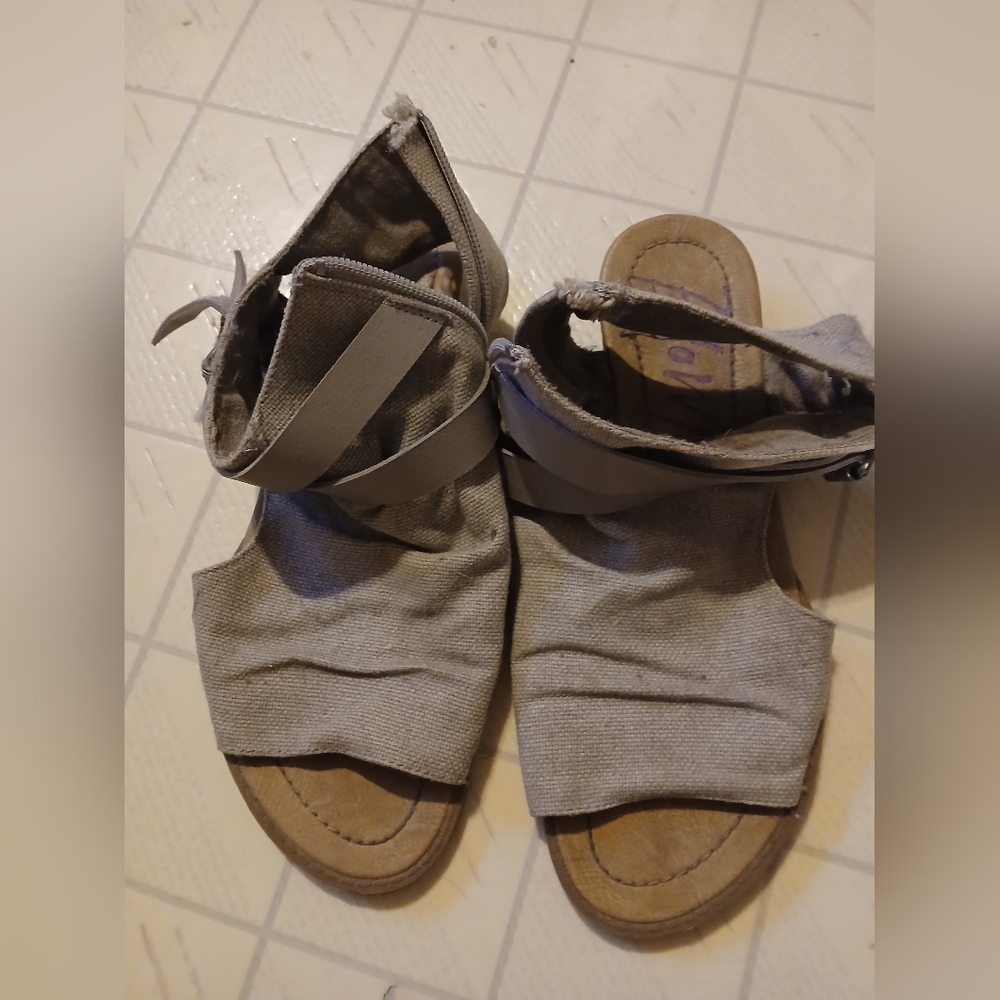 Beige Blowfish Canvas Sandals